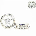Silver Star 14mm Stainless Steel Flesh Tunnel Screw On Gauges Ear Tunnel